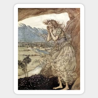 Sweet Echo - Arthur Rackham Sticker